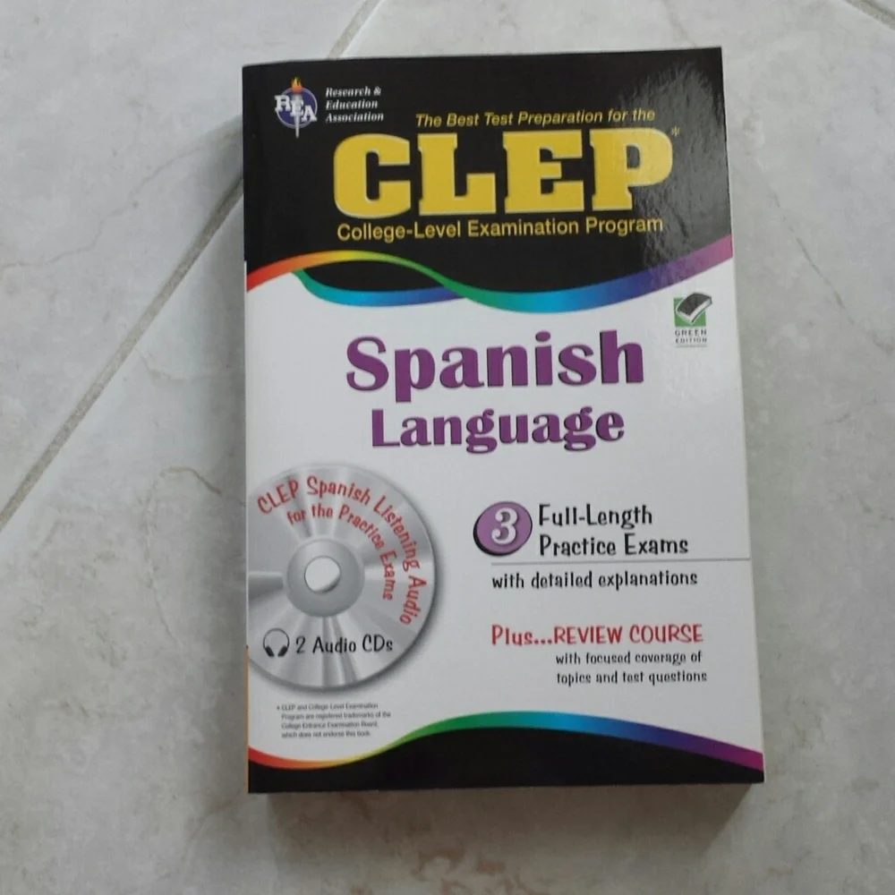 Unused Clep Spanish Language Book
